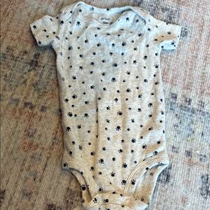 Carter's Gray and Black Bodysuit One Piece